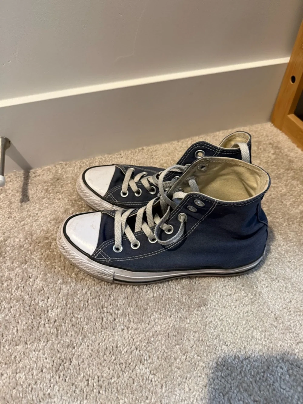 Converse Navy Blue High Tops - Picture 1 of 6